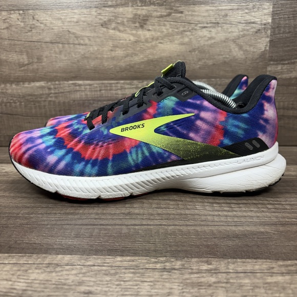 Brooks Launch 8 Red Purple Blue Womens US Size 9 1203451B011 Running Shoes - Picture 4 of 10